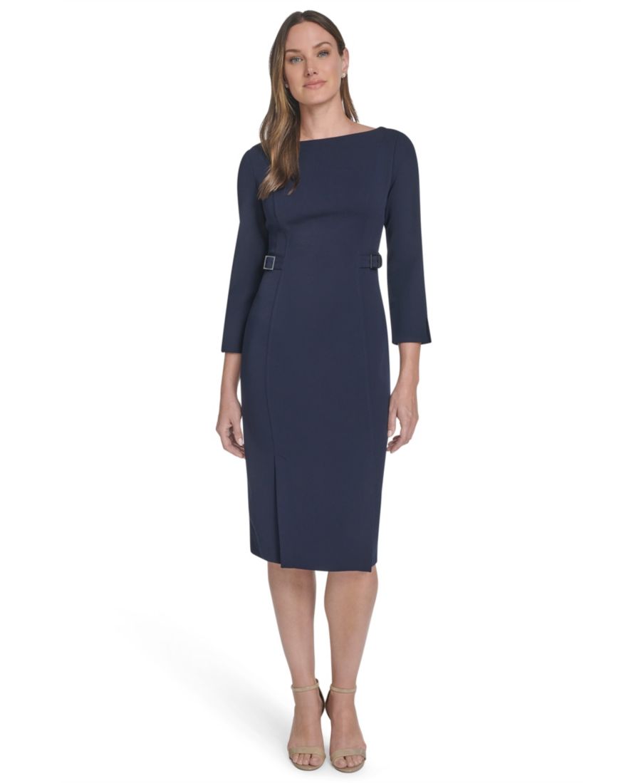 

Женское миди-платье с боковой пряжкой Calvin Klein, Indigo