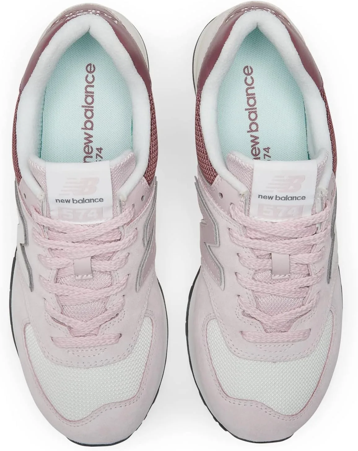 Мужские скейтбордические кроссовки New Balance 574 Vulc, розово-желтые — фото 2