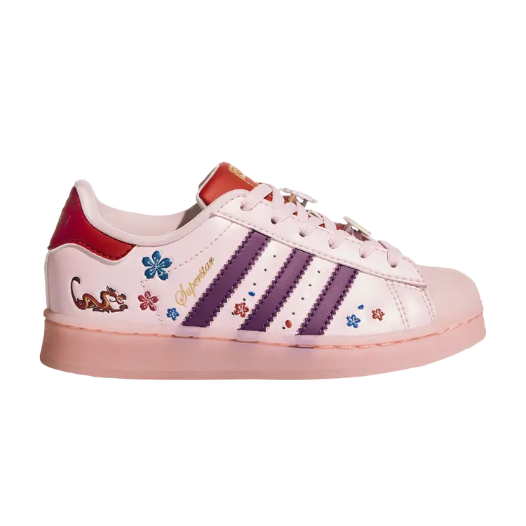 

Кроссовки Adidas Disney x Superstar EL I, розовый