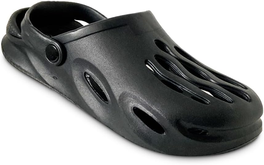 Мужские удобные легкие садовые сабо NORTY из EVA - маломерят на 2 размера, черный — фото 4
