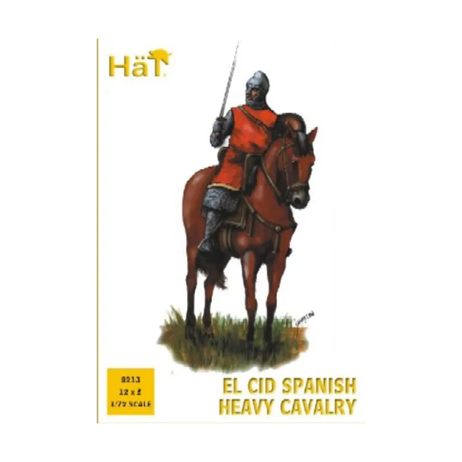 

Эль Сид Испанская тяжелая кавалерия, Historical Plastic Military Figures - Medieval (1:72) (Hat Industries)