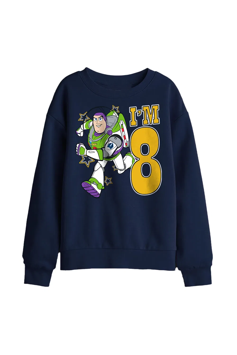 Детская толстовка Toy Story Birthday Buzz I'M 8, Disney, темно-синий