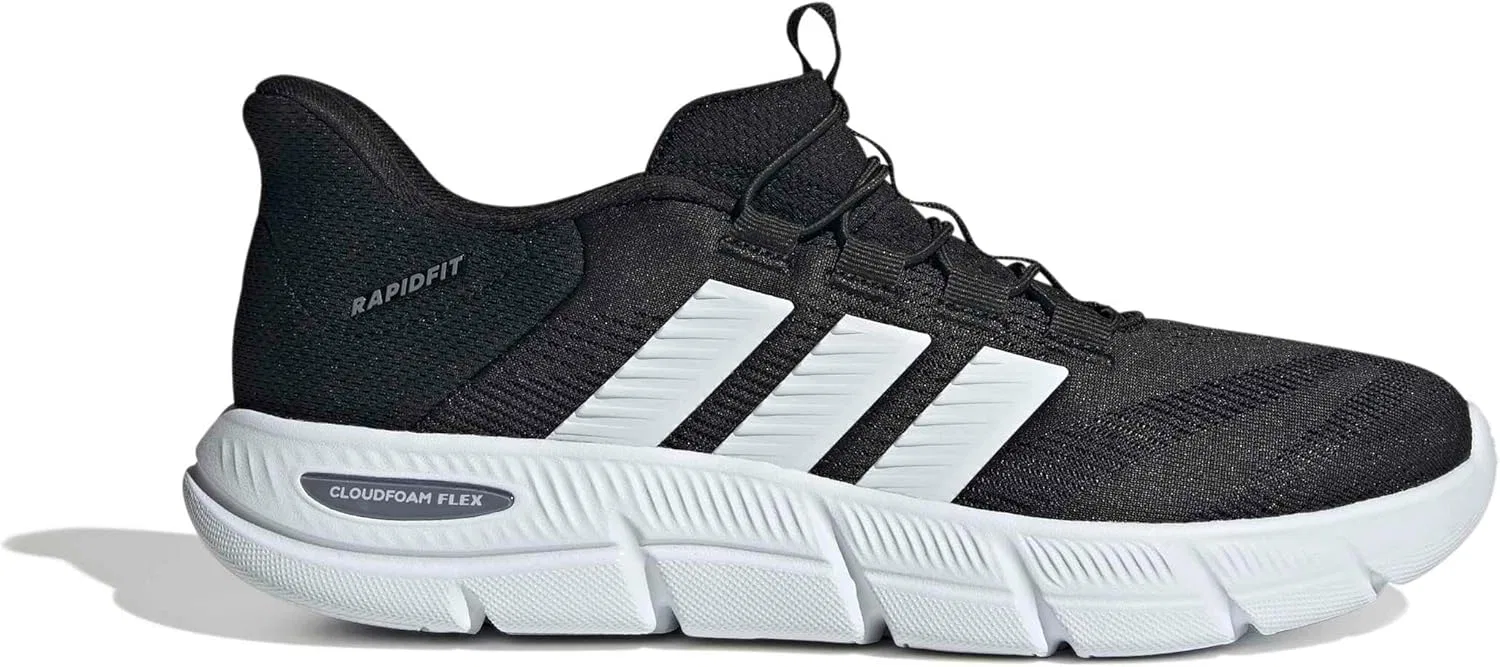 Кроссовки унисекс Adidas Cloudfoam Flex Rapidfit, Core Black Ftwr White Grey Three — фото 2