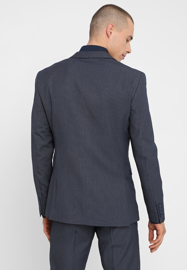Костюм FASHION STRUCTURE SUIT SLIM FIT Isaac Dewhirst, цвет blue — фото 3