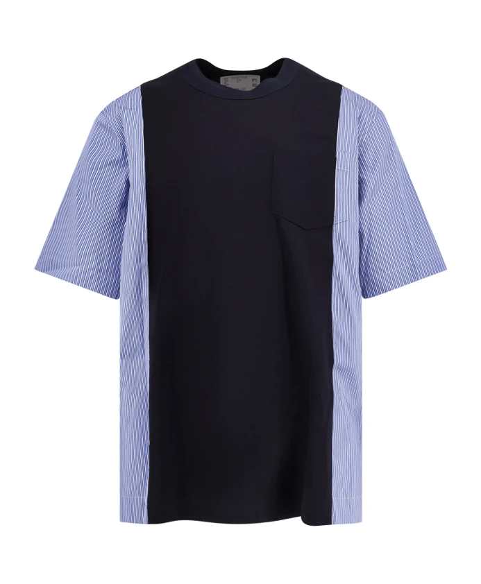 

Хлопковые футболки и поло с карманами. Sacai, синий