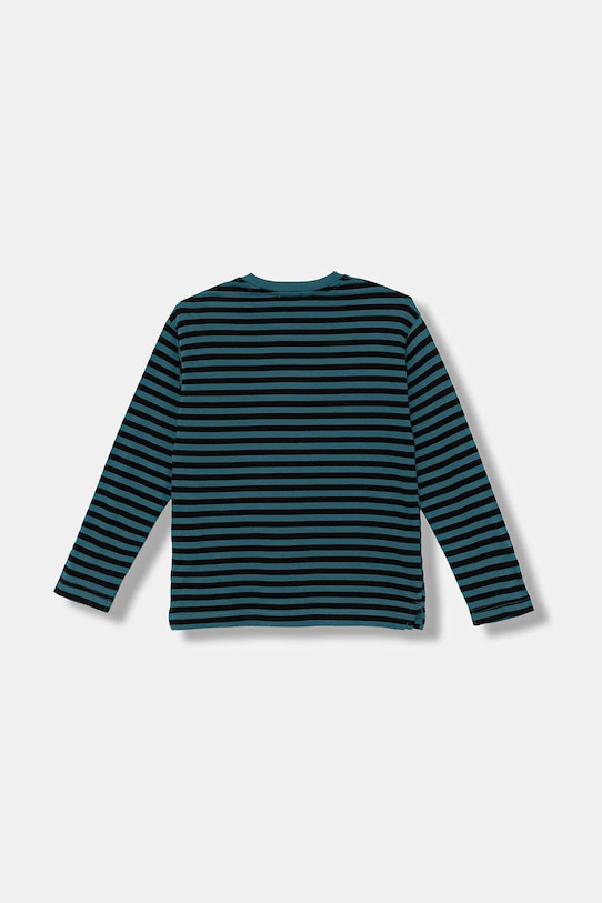 Детская хлопковая водолазка United Colors Of Benetton, бирюзовый — фото 2