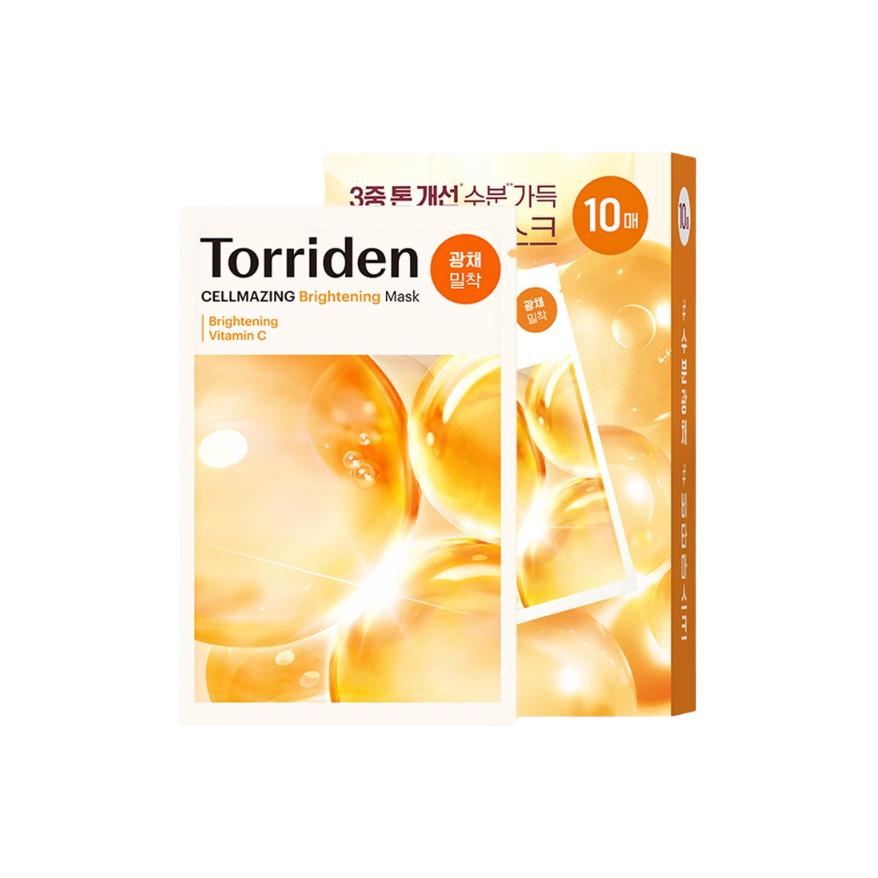 

TORRIDEN Витаминная маска для лица Vitamin Bright White успокаивающая увлажняющая 26мл*10 шт/уп