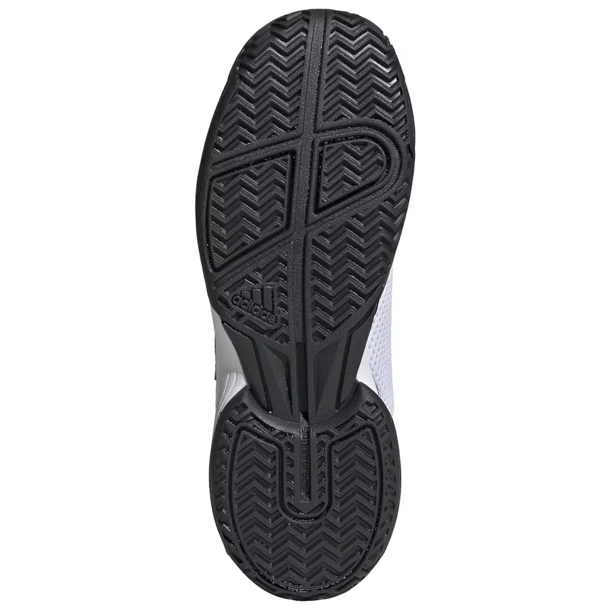 Детская теннисная обувь COURTFLASH Adidas, черный/белый — фото 2