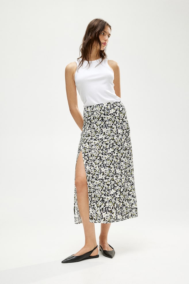 

Юбка из крепа H&M, черный