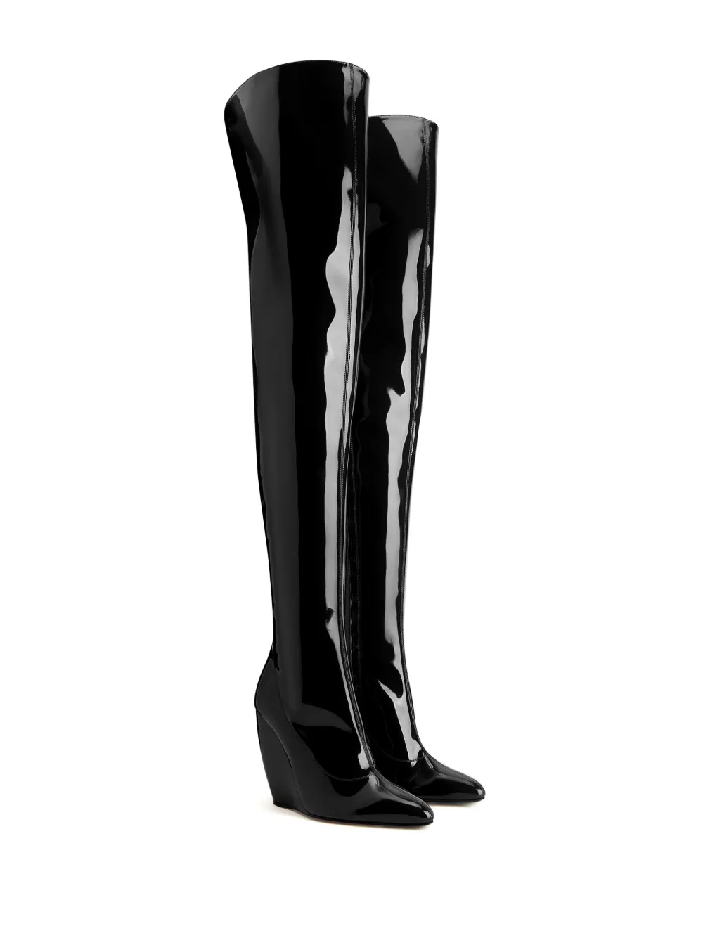 Ботфорты Preety 105 с заостренным носком Giuseppe Zanotti, черный — фото 2
