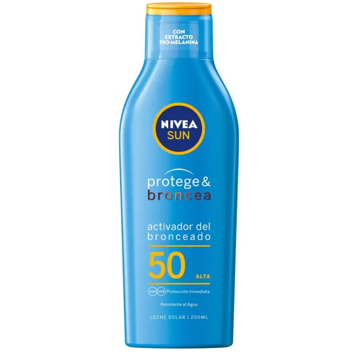 

Солнцезащитный крем sun leche solar protege & broncea Nivea, цвет 50