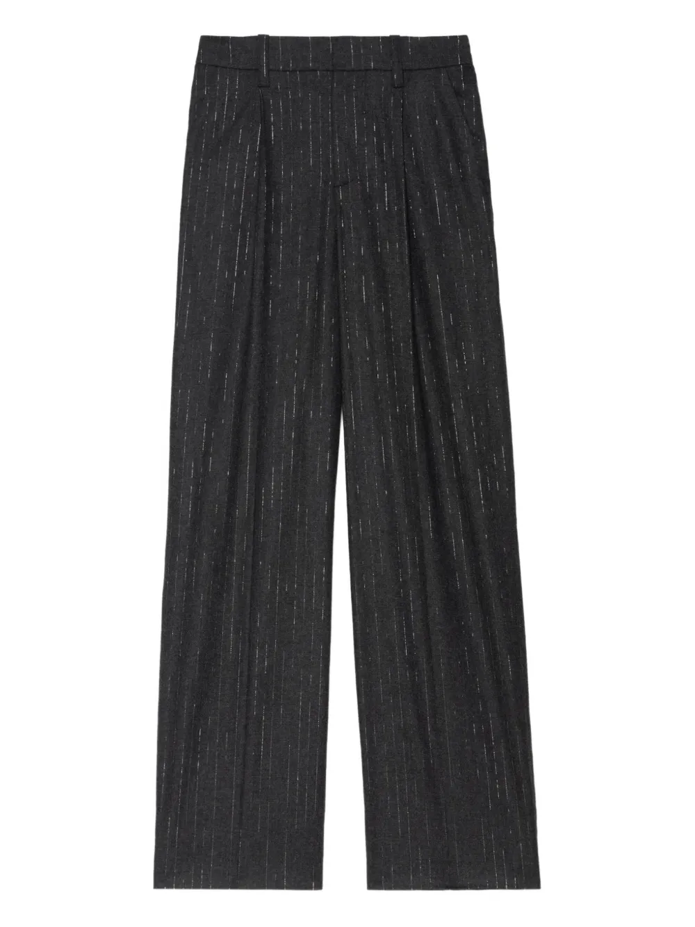 

Плиссированные брюки в тонкую полоску Zadig&Voltaire, черный