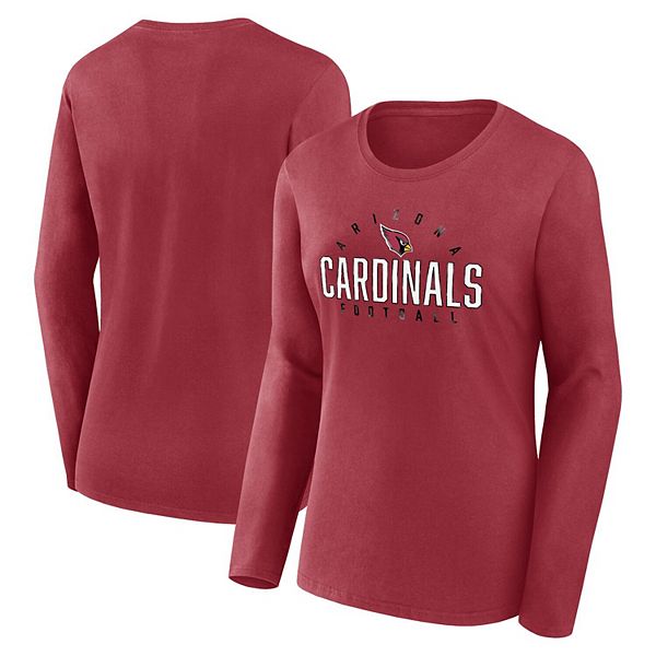 

Женская футболка с длинным рукавом Fanatics Branded Cardinal Arizona Cardinals Plus Size Foiled Play Unbranded