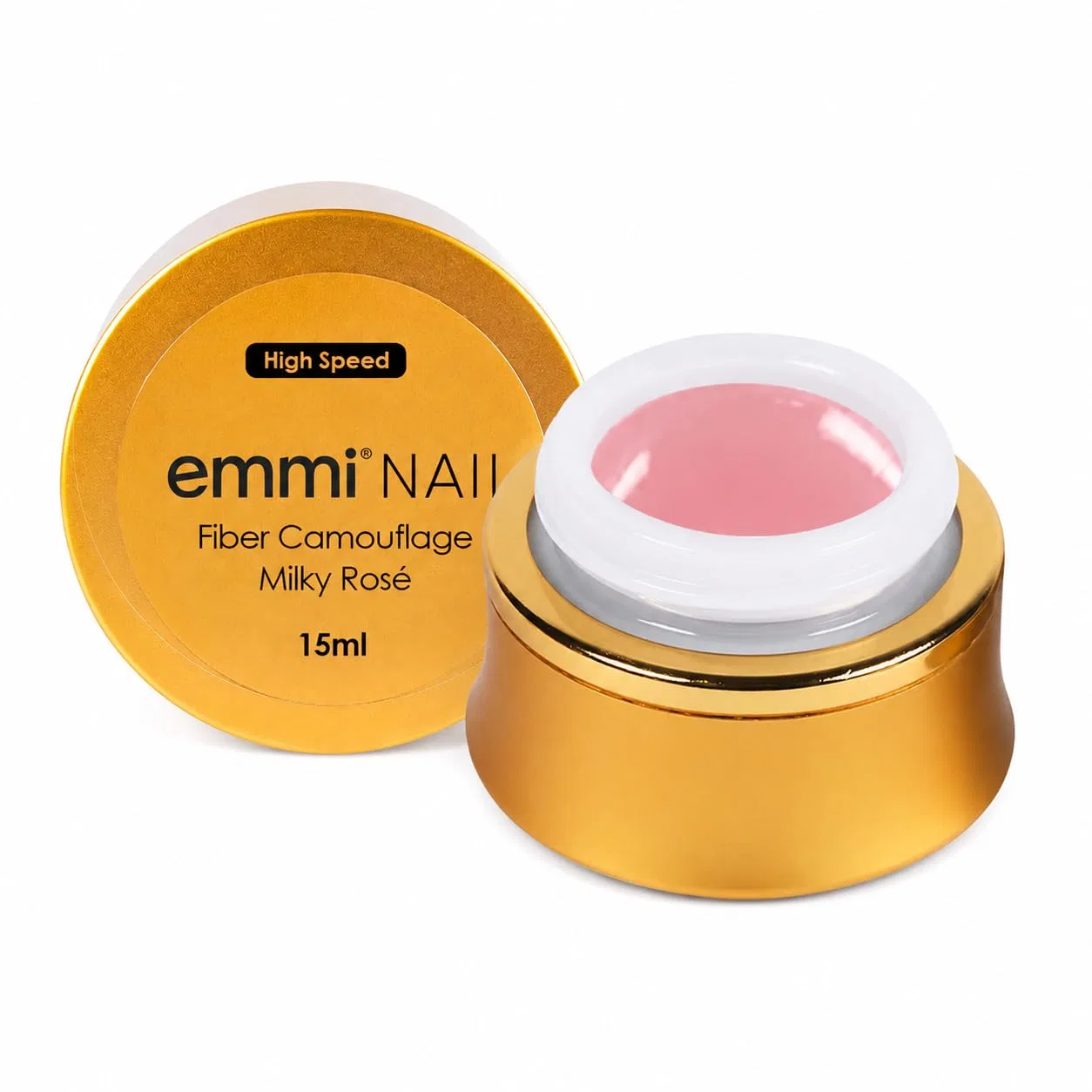 Камуфлирующий гель Emmi Nail High-Speed Fibre Milky Rose, 15 мл Emmi Nail, Milky Rose
