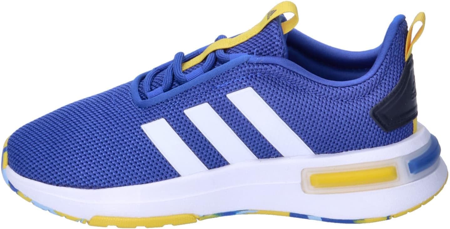Кроссовки adidas Kids Racer Tr23, белый/синий/желтый — фото 2