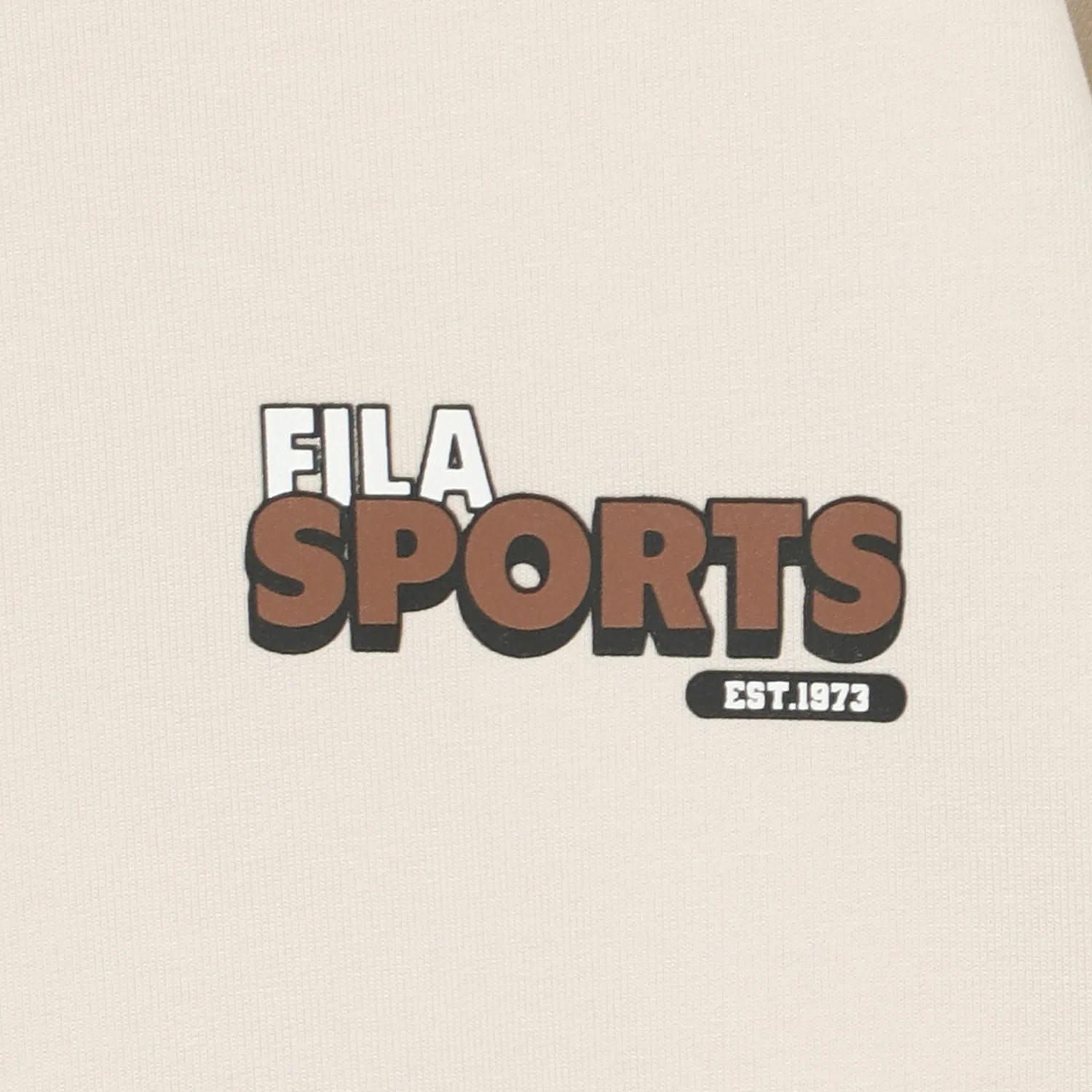Детский бежевый свитшот с надписью от Fila Kids — фото 4