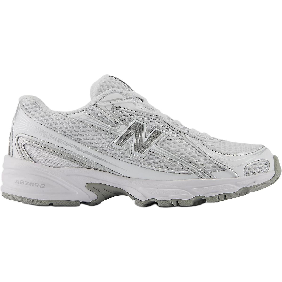 Низкие кроссовки для бега NB 740 для детей New Balance, белый/серый/серебряный — фото 2
