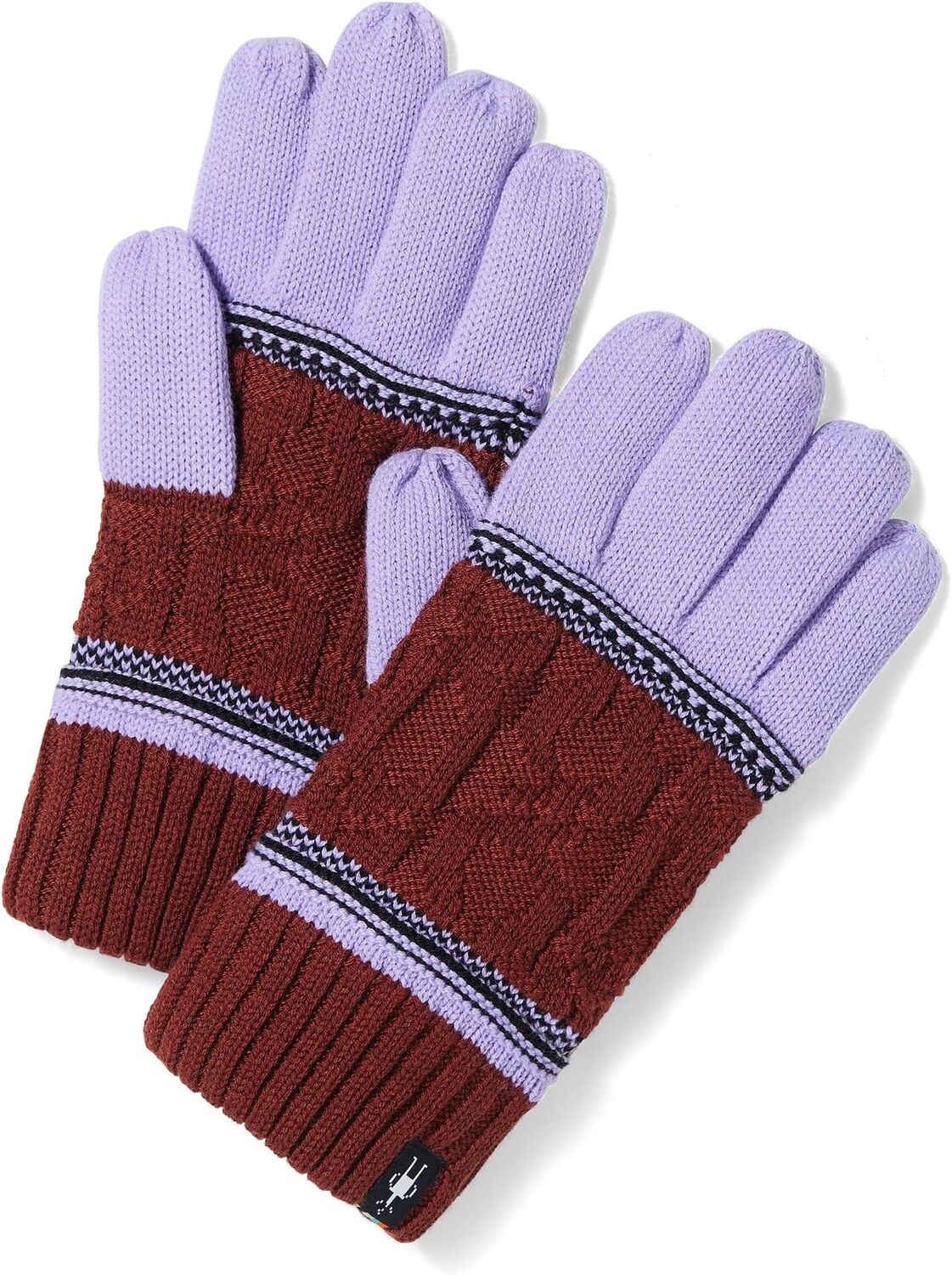 

Перчатки Smartwool Popcorn Cable Gloves, цвет Ultra Violet