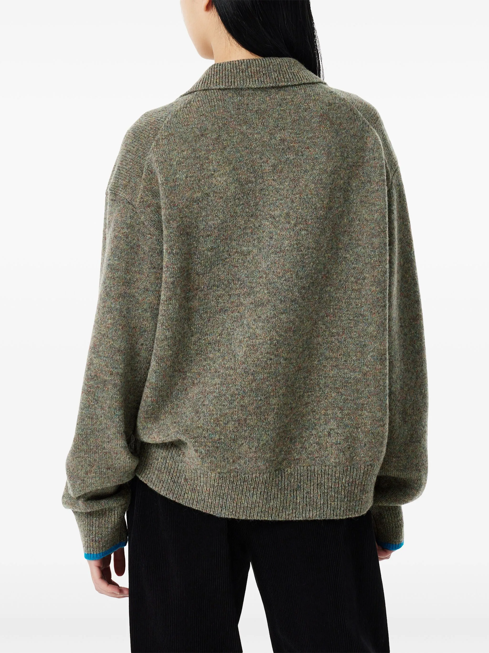 

Шерстяная рубашка поло Studio Tomboy, зеленый