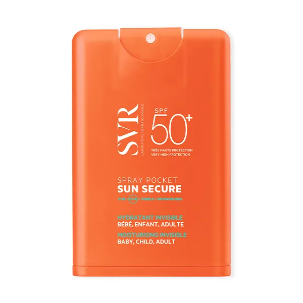 

Спрей солнцезащитный крем Sun Secure Spray Pocket Spf50 Laboratoires Svr, 20 ml