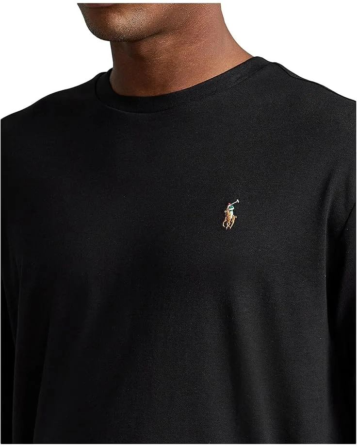 Футболка Polo Ralph Lauren Classic Fit Soft Touch Long-Sleeve Tee, Polo Black — фото 3