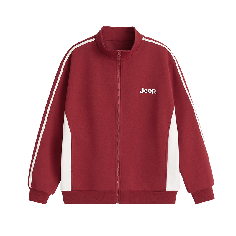 

Топ с воротником-стойкой для девочек Jeep, red