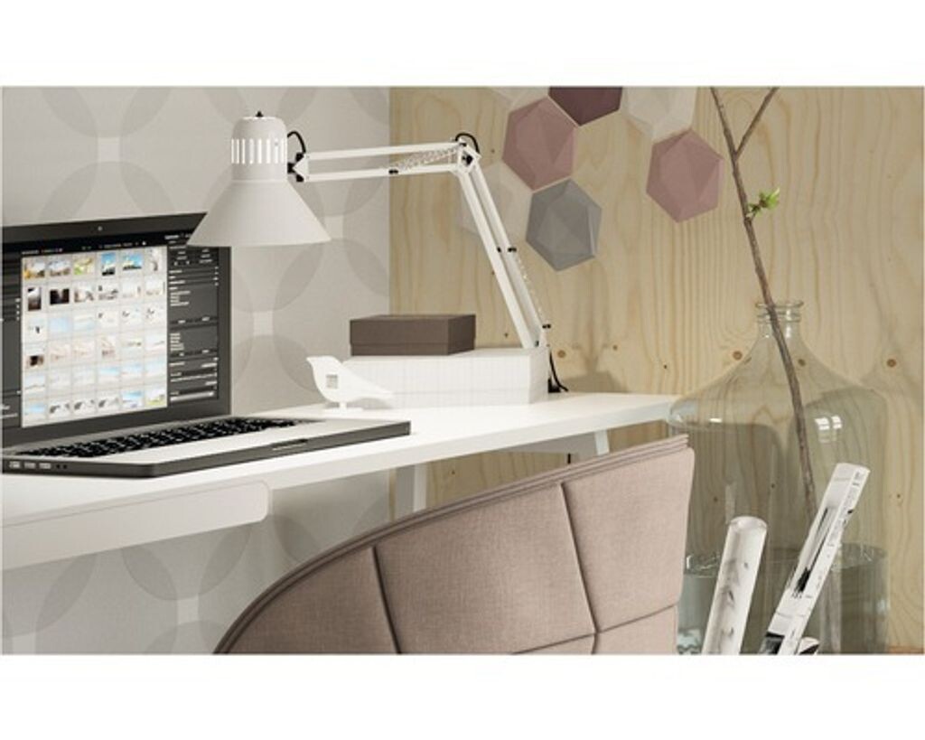 

Офисный светильник 1 лампочка H 700 мм Hobby белый BRILLIANT