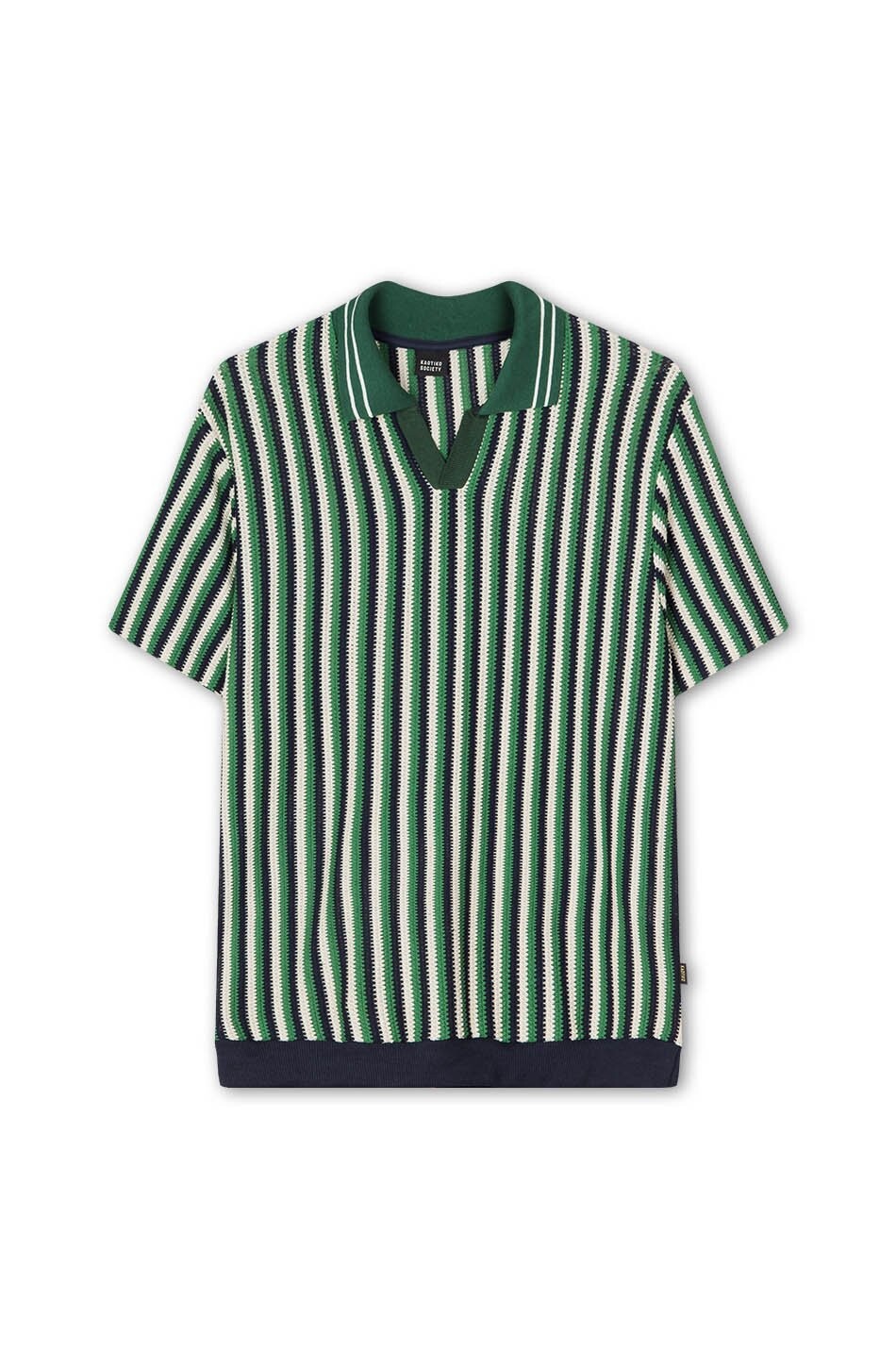 

Поло STRIPE UNISEX Kaotiko, черный