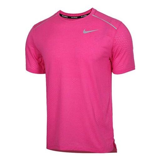

Футболка breathable running quick dry short sleeve pink Nike, розовый