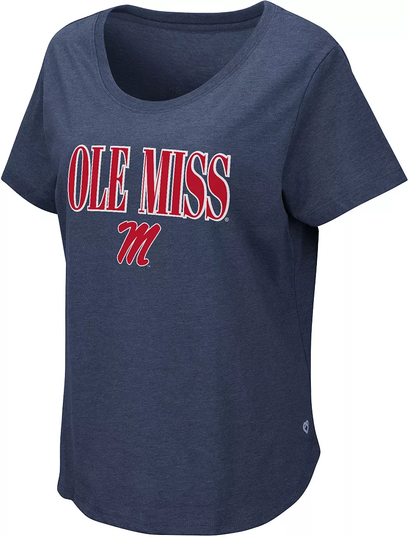 

Женская темно-синяя футболка Colosseum Ole Miss Rebels