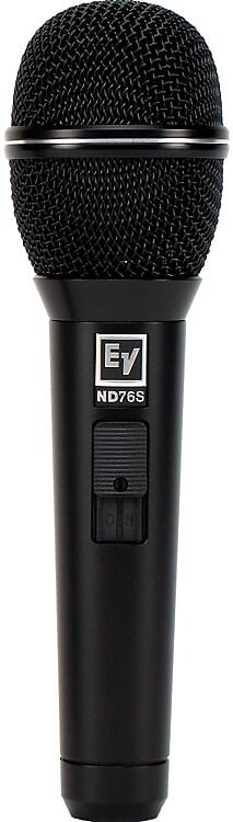 

Динамический вокальный микрофон Electro-Voice ND76S Cardioid Dynamic Vocal Microphone with On/Off Switch