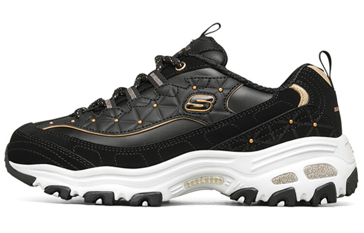 Кроссовки Skechers Chunky Sneakers Women's Low-Top Black/Rose Gold