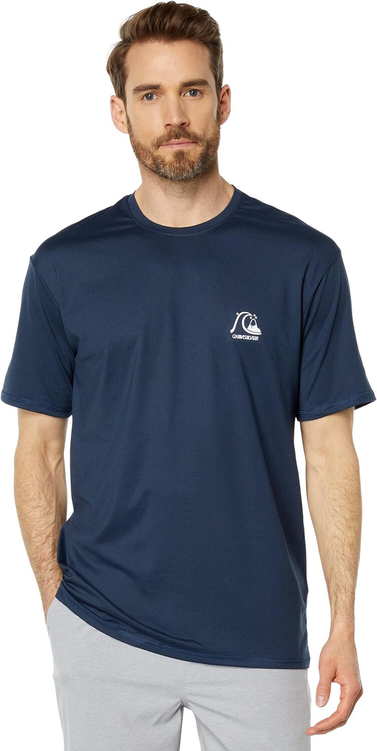 

Плавки Quiksilver Heritage Heather Short Sleeve Surf Tee, цвет Midnight Navy Heather