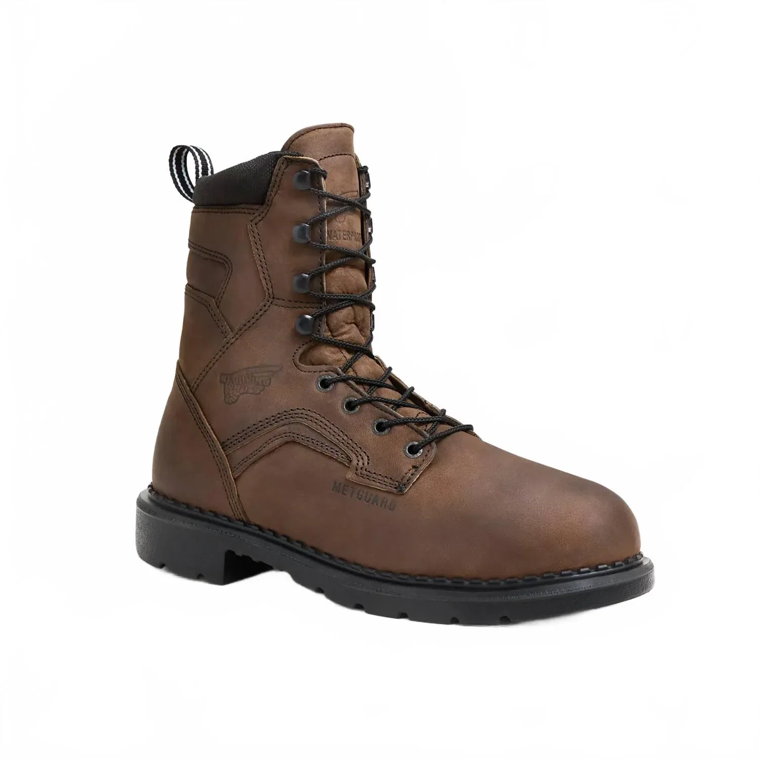 Red Wing Shoes Мужские водонепроницаемые защитные ботинки Supersole 8 дюймов с защитным носком, коричневого цвета