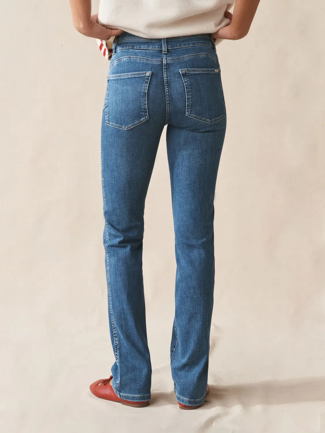 Джинсы Next Boot cut синего цвета — фото 3