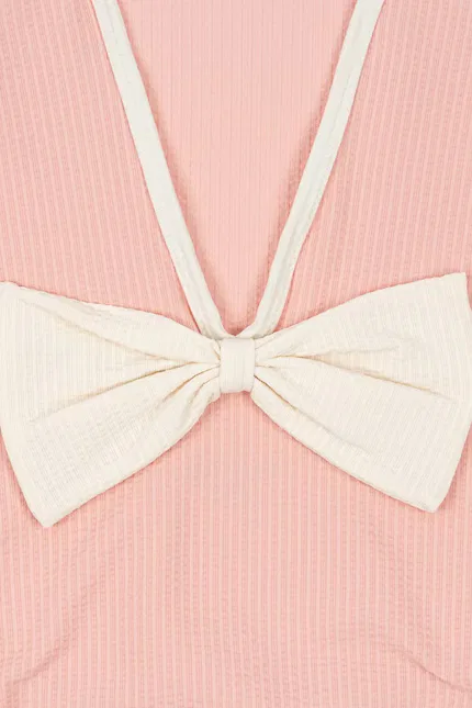 Купальник детский цельный BOWIE SWIMSUIT Konges Sløjd, розовый — фото 3