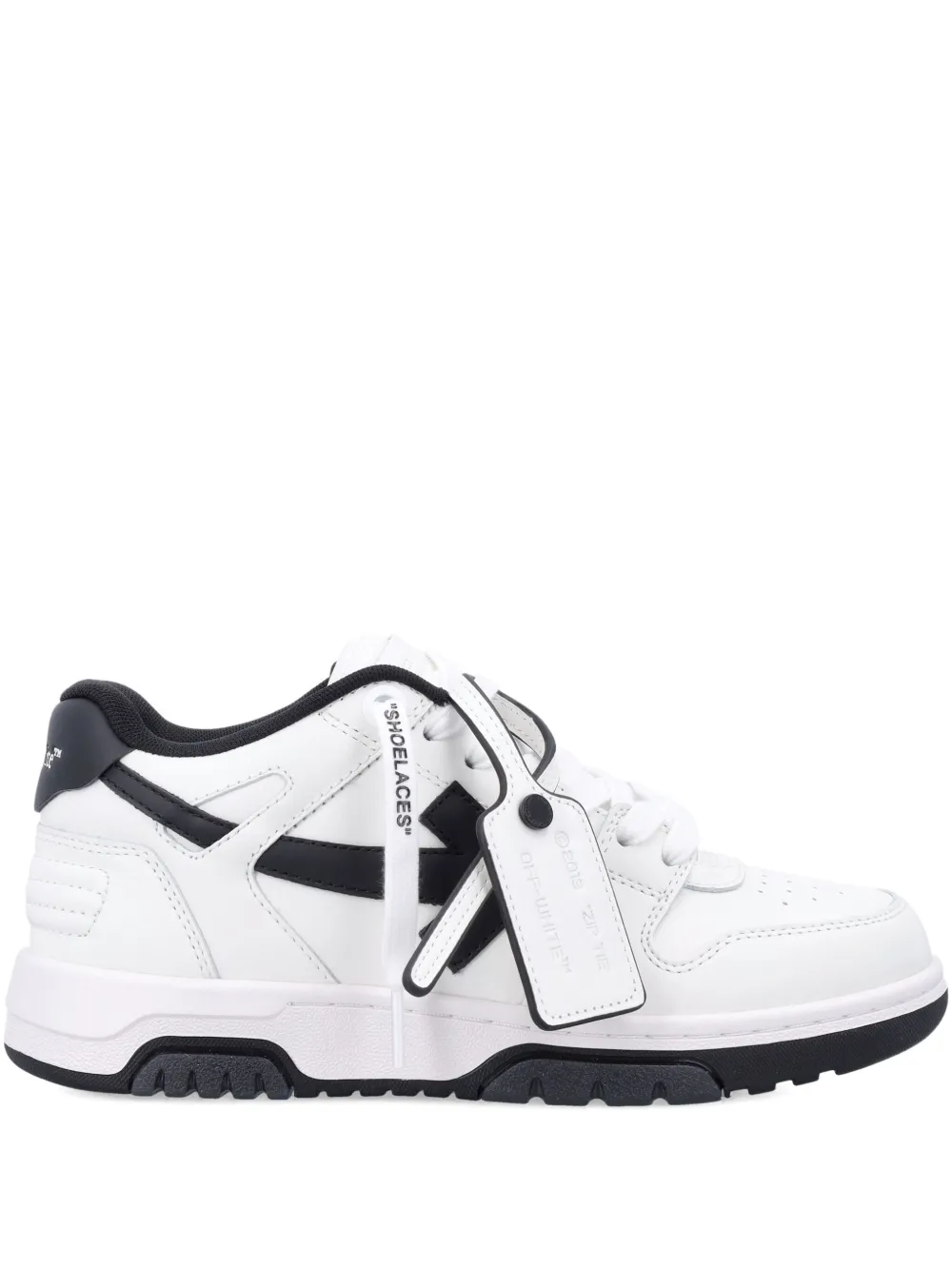 Кроссовки из кожи на шнуровке Out Of Office OFF-WHITE, белый