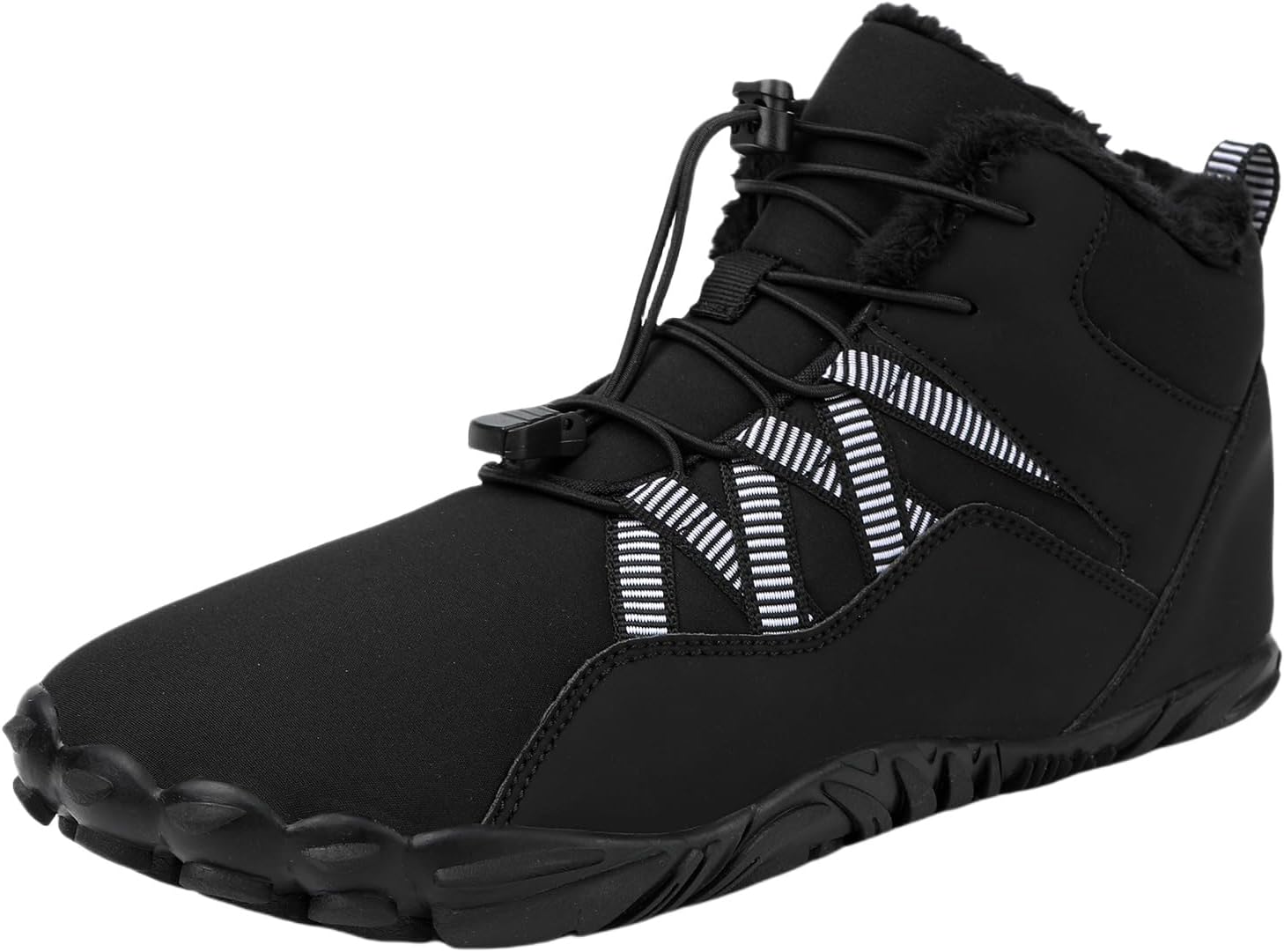 

Снежные ботинки для женщин и мужчин 2025, зимняя обувь Peakfootwear, обувь-босоножки с меховой подкладкой Lghlmcl, черный