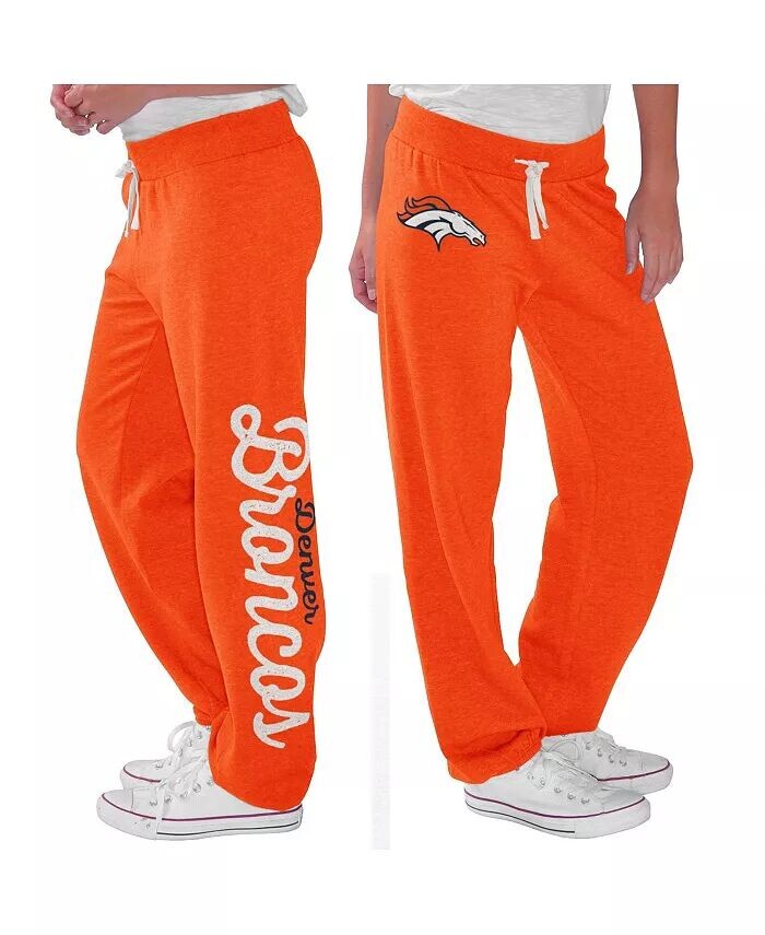 

Женские оранжевые флисовые брюки Denver Broncos для схватки G-Iii 4Her By Carl Banks