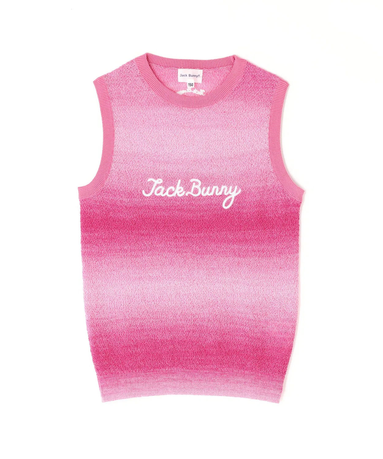 Вязаный жилет из полиэтилена Kanoko с круглым вырезом (Junior) Jack Bunny!!, pink