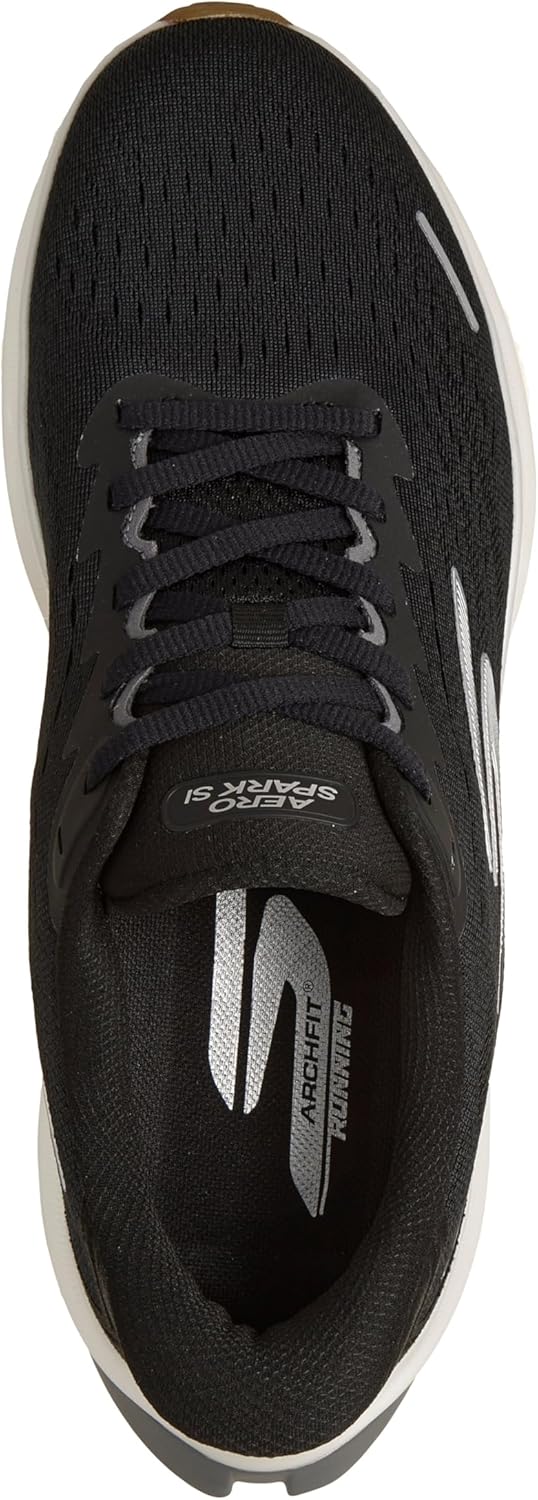 Мужские слипоны Skechers Aero Spark без шнурков, белый/черный — фото 3