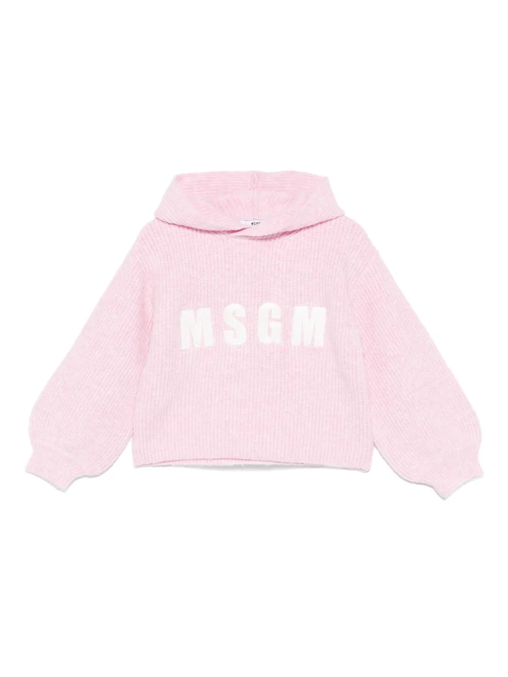 

Свитер с вышитым логотипом MSGM Kids, розовый