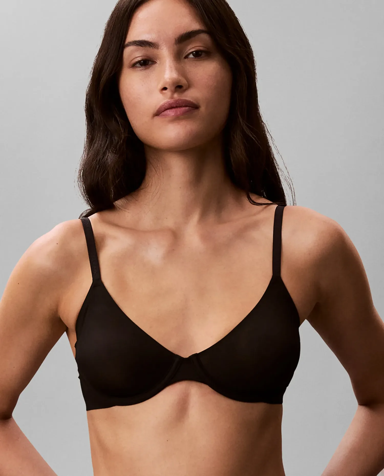 Бюстгальтер с косточкой без предварительной формовки PERFECTLY FIT ULTRALIGHT Calvin Klein, черный