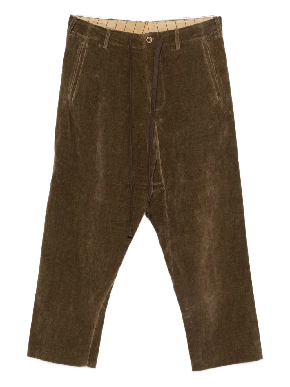 

Вельветовые брюки на завязках Uma Wang, коричневый