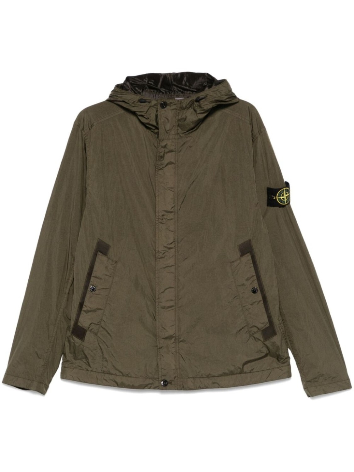 

Stone Island куртка с капюшоном, зеленый