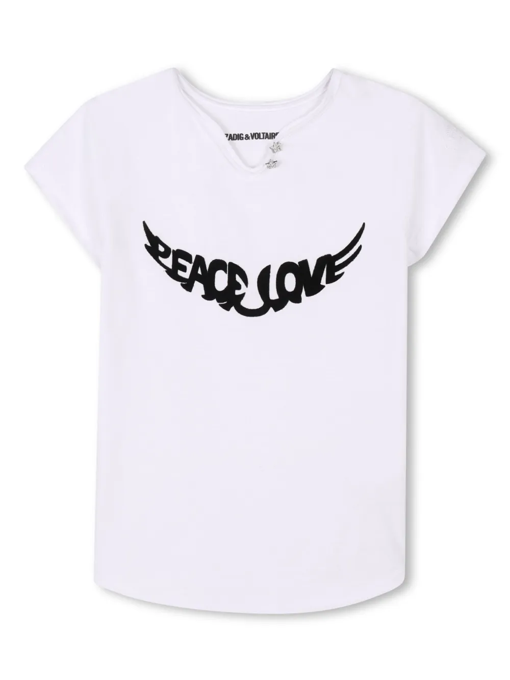 

Футболка с надписью Zadig & Voltaire Kids, белый