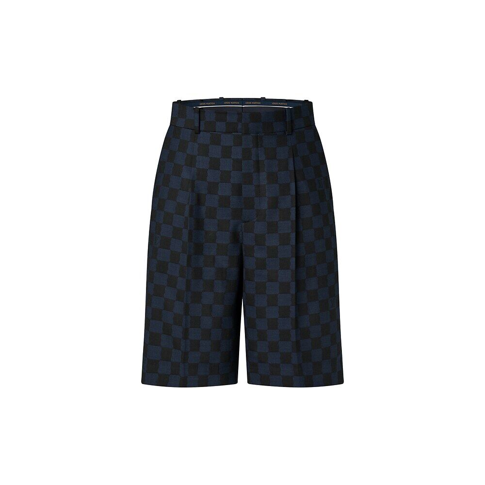 

Шорты из смеси шерсти с завязками Louis Vuitton, синий