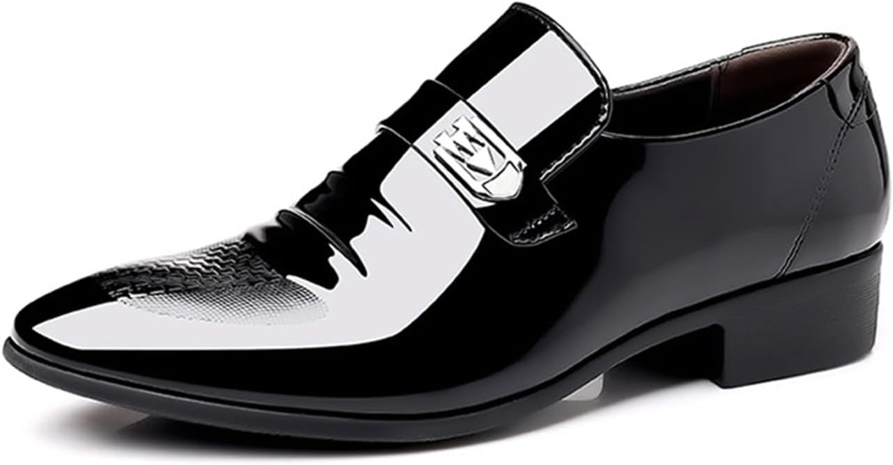 

Мужские туфли KYOESCAI из лакированной кожи для свадебного торжества, слиперы-лоферы для мужчин, обувь под смокинг, черный