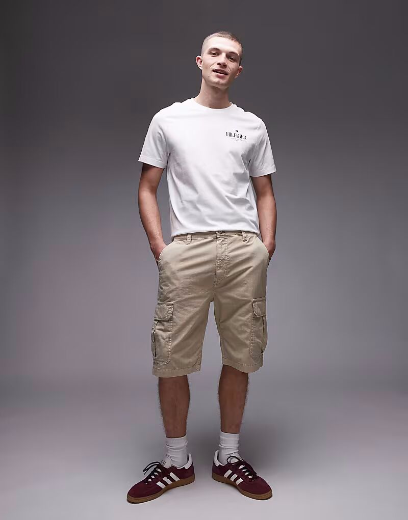 

Шорты-карго Tommy Jeans Otis бежевого цвета