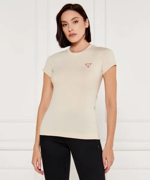 

Футболка Slim fit Guess Jeans, бежевый